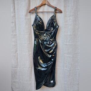 Fashion Nova Midnight City Midi Dress